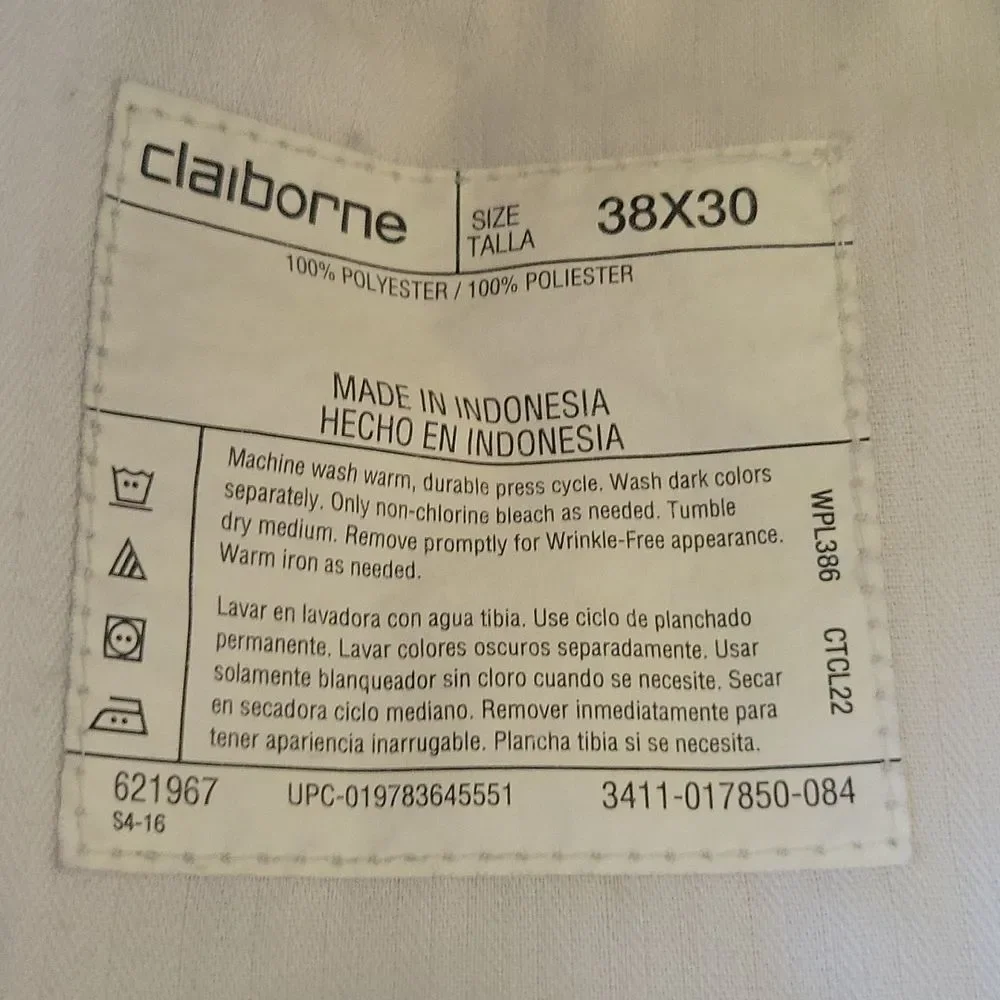CLAIRBONE 2 pants size 38x30 1 cream 1 navy blue - Picture 14 of 16